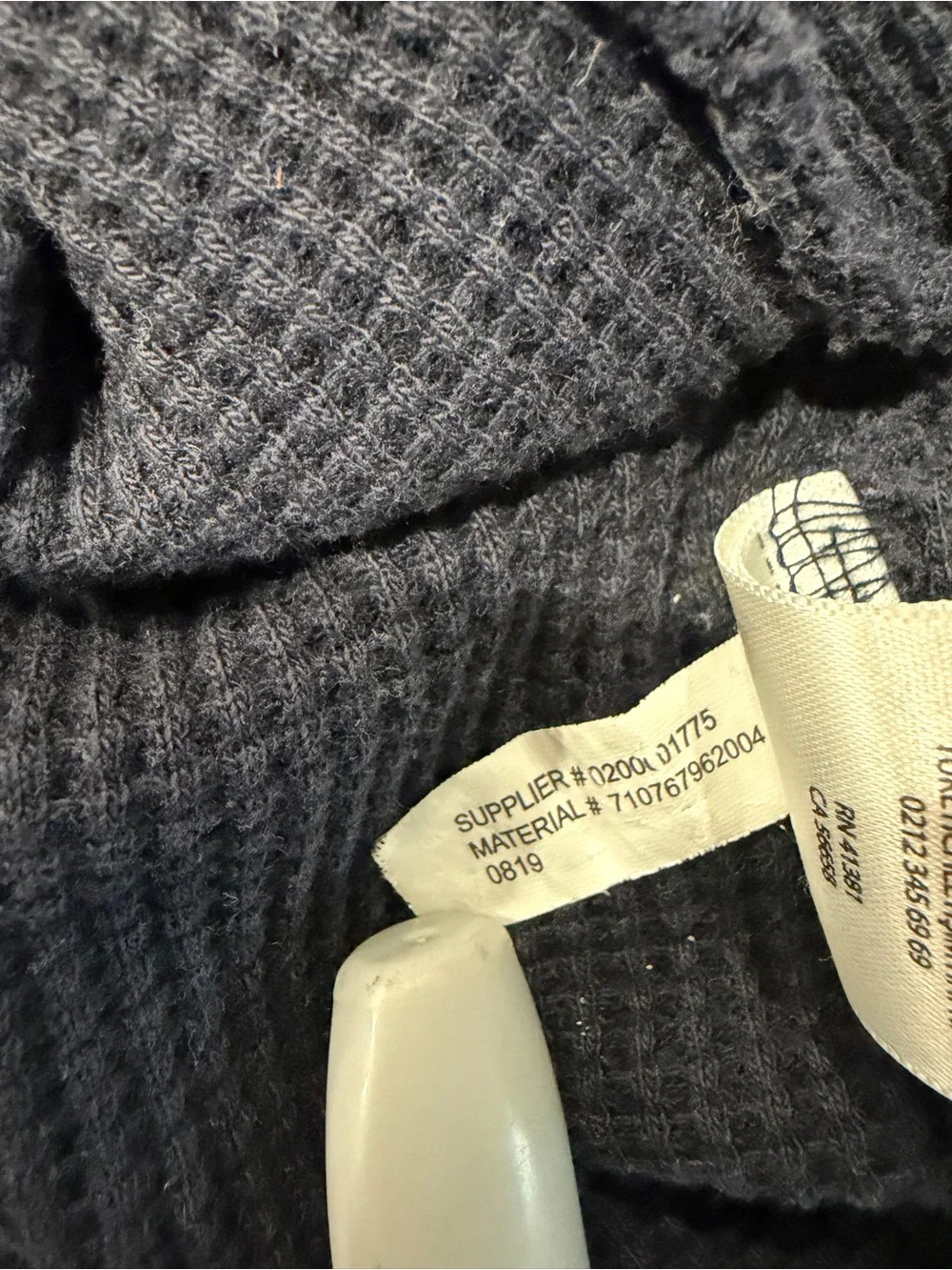 Polo Ralph Lauren Waffle Thermal Hooded Pullover Sz L